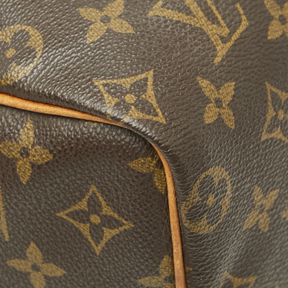 LOUIS VUITTON Brown Monogram Leather Speedy 25 Boston Bag - Picture 5 of 11